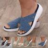 Summer Fashion Beach Sandals Flat Shoes Comfortable Cross Slippers Outdoor Slope with Elastic Band Cross Sandals and Slippers