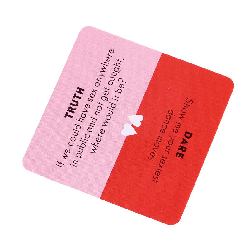 Mini Small Size Truth Or Dare For Couples Cards Games Lovers Board Game Supply