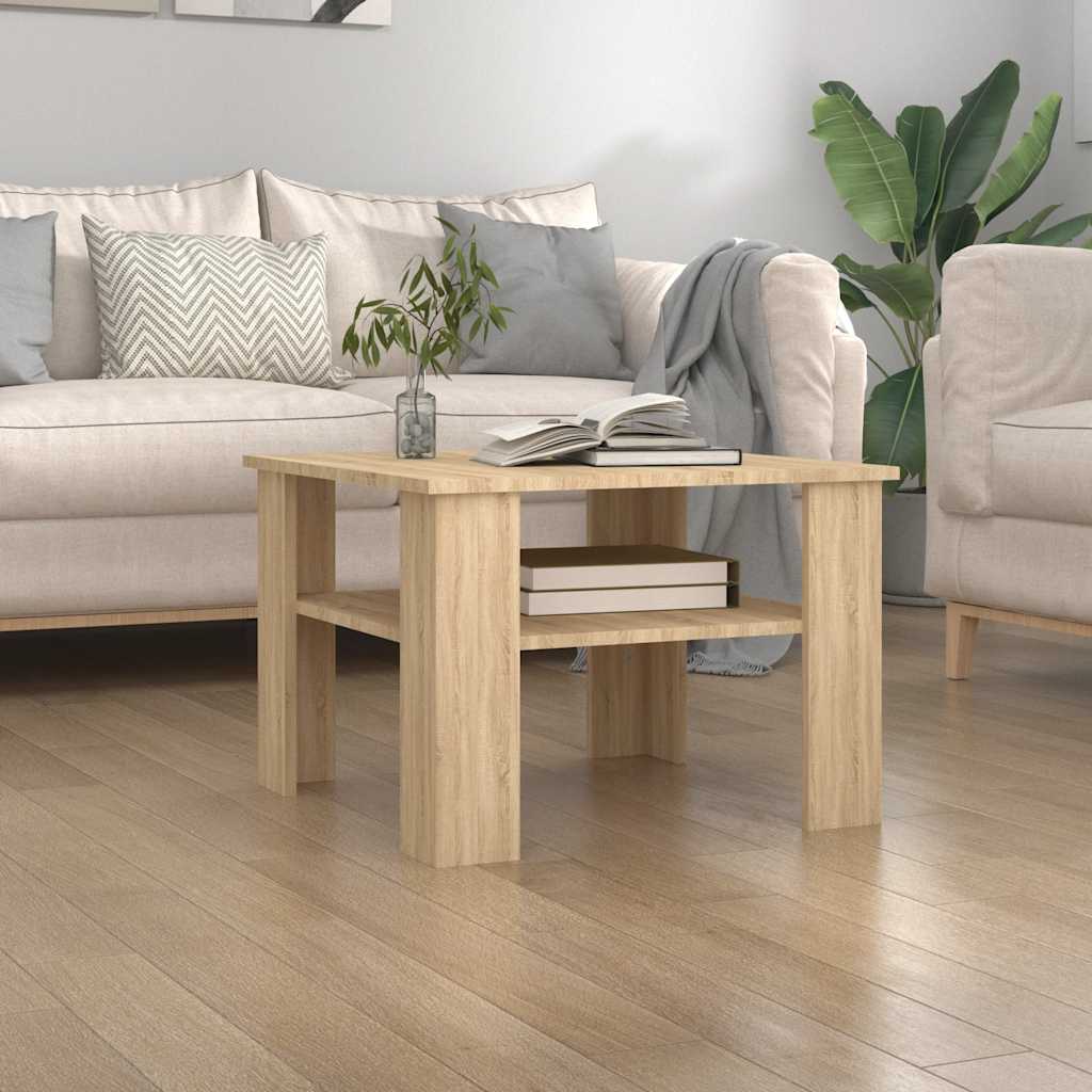 Coffee Table Sonoma Oak 60x60x42 cm Particleboard