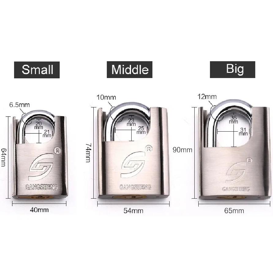 Can't Crack,Safest,Super B-level Blades Padlock,Anti-Technology , Anti-Violence Destruction Lock,Dormitory Warehouse Door
