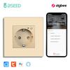 Bseed Zigbee Europe Russia Standard Plastic Wall Smart Power Socket Plug Work With Tuya Gateway Smart Life Alexa App Four Colors