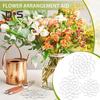 3Pcs Stainless Steel Spiral Stem Holder with Clip Vase Insert Flower Arranger Metal Bouquet Twister Plant Fixation Floral Arrangement Grid Tool