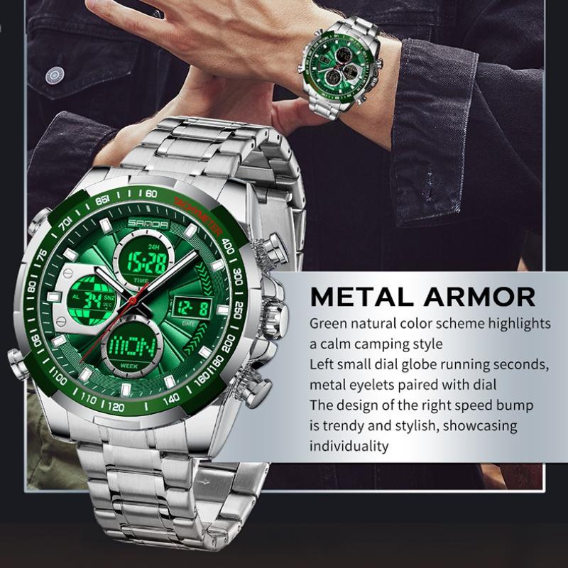 Цифровые светодиодные часы мужские спортивные кварцевые наручные часы роскошный секундомер водонепроницаемые мужские электронные часы