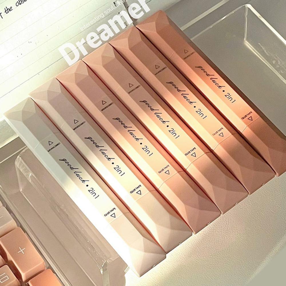 4 шт. Корректирующая лента большой емкости 2-в-1 ручки-диспенсеры Портативная точечная клейкая лента Школьные принадлежности