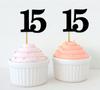 Darling Souvenir Quinceanera 15th Birthday Cupcake Toppers Десертные украшения - Pack Of