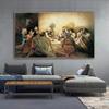 Da Vinci Famous Painting The Last Supper Canvas Posters and Prints Jesus Religious Wall Art Pictures for Living Room Home Decor