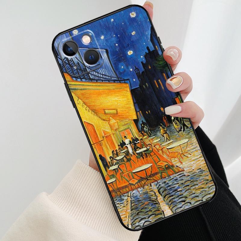 Чехол Van Gogh Звездная ночь Для iPhone 12 11 13 14 15 16 Pro Max Mini Чехол Для iPhone XR X XS Max Plus Чехол для телефона