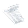 Sekiden Aluminum Hangers (10-Pack) (Silver, Matte) Lightweight Closet Storage 41cm Wide X 21cm High
