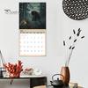 Настенный календарь 2025 года «Легенды снежного человека» Ежемесячный календарь-планировщик Подвесной календарь с иллюстрациями снежного человека для любителей приключений