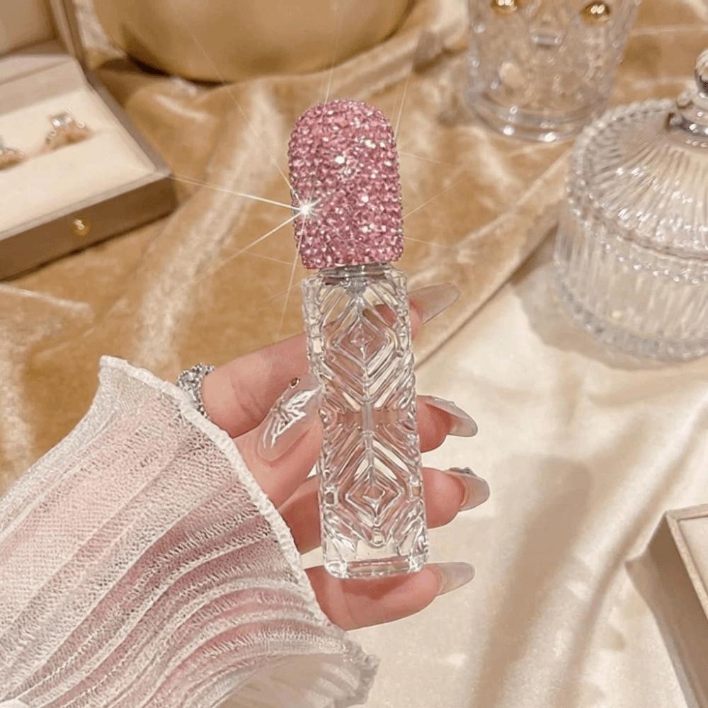 12ml Glass Perfume Atomizer Creative Rhinestone Oil Diffuser Bottle Handicraft