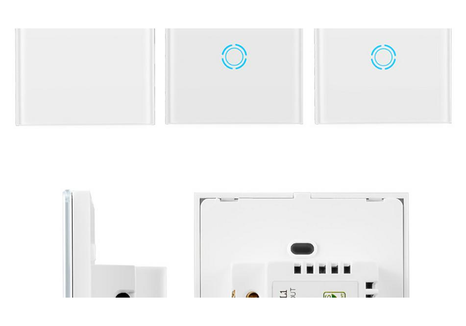 Умный сенсорный WiFi-выключатель с голосовым управлением Alexa и мобильным приложением, панель стандартного типа США