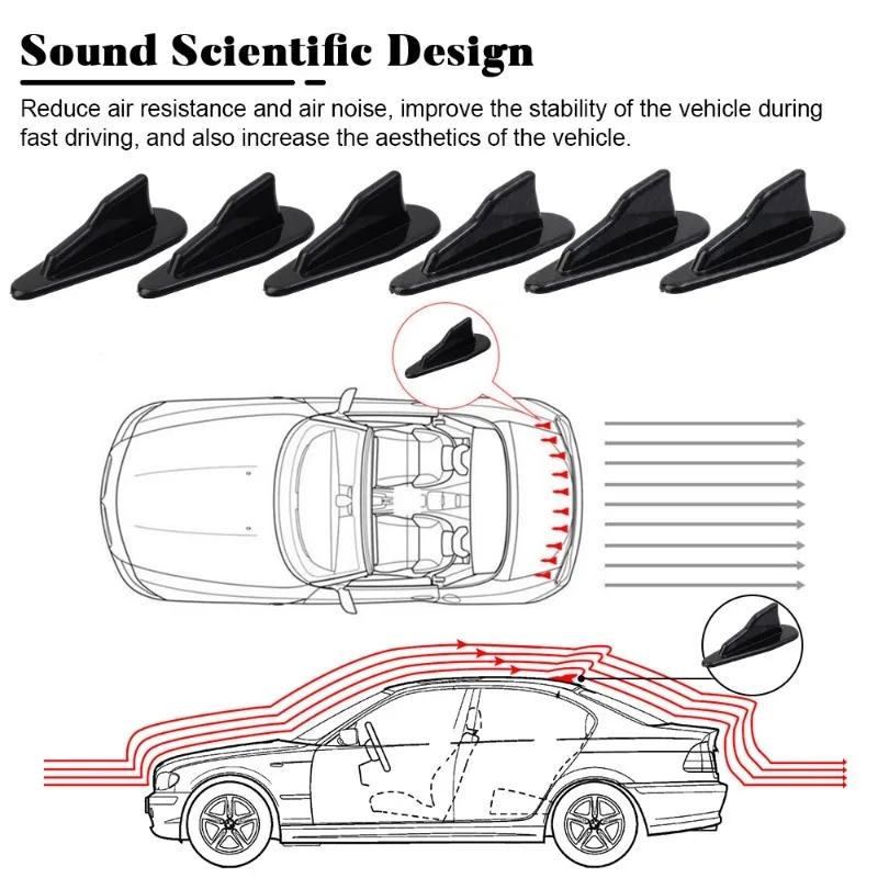Наклейки на автомобиль «Акулий плавник» на крышу автомобиля Антенна EVO из углеродного волокна Самоклеящиеся наклейки Аксессуары для модификации автомобиля