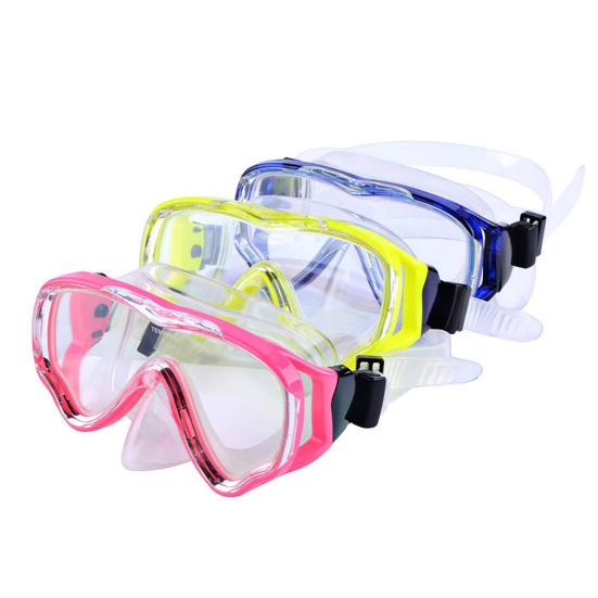 Детские очки для плавания с защитой носа, регулируемая подушка для лица для подводного плавания с маской и трубкой, противотуманные очки для плавания с широким обзором для детей