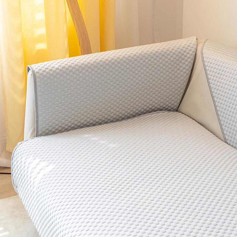 Sofa Cushion Summer Washed Non-Slip Mat Cushion Four Seasons Universal Affordable Luxury Style Leather Sofa Cover