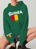 GUINEA Flag with Artistic Flair Women's Hoodies