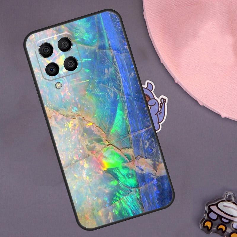 Opal Stone Iridescent Case For Samsung Galaxy M33 M53 M13 M23 M21 M31 M51 M30s M20 M14 M34 M54 M55 M12 M32 M52