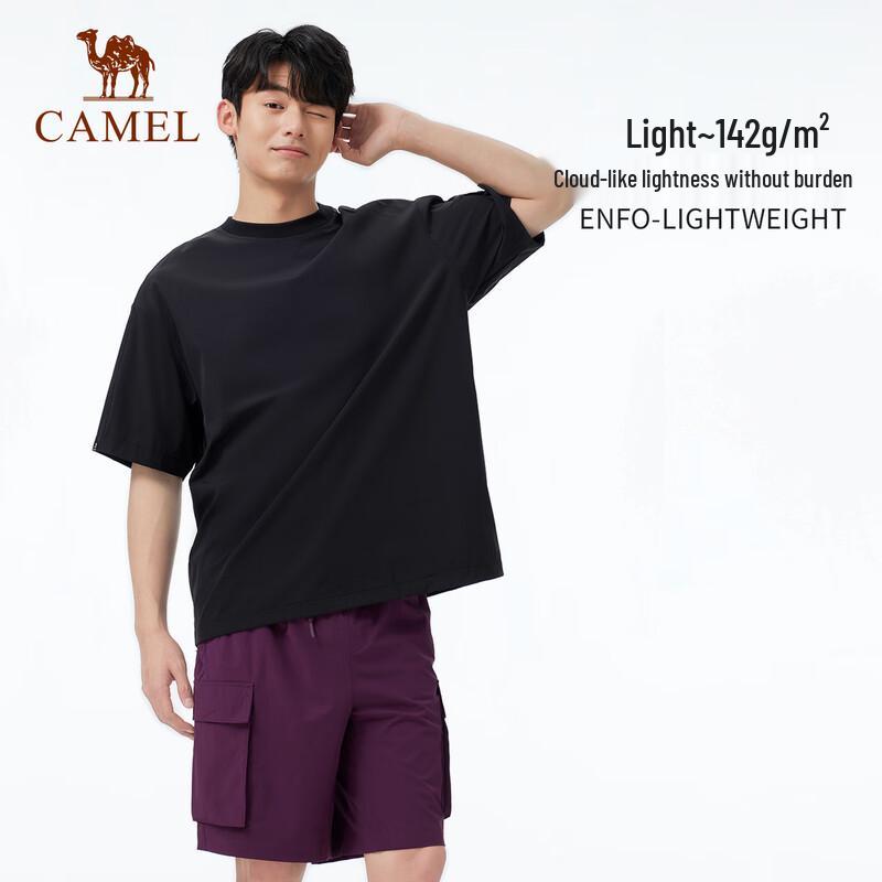 Camel Мужская спортивная футболка с круглым вырезом, быстросохнущая