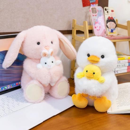 Мягкие игрушки-лисы, кукла-мама с милыми малышами, мягкие плюшевые игрушки, магнитная игрушка для взаимодействия родителей и детей для детей