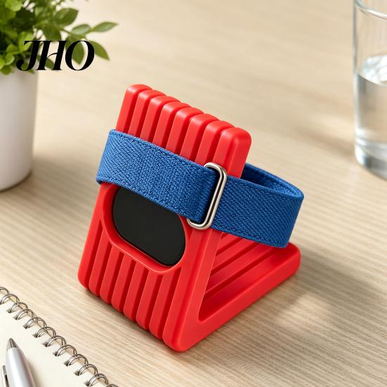 Точный Держатель-Зарядка с Отверстием 3D-Печатная Зарядная Станция-Подставка для Fitbit Air, Станция для Управления Кабелями Браслета, Настольная Станция для Умных Часов, Вертикальная с Проводом