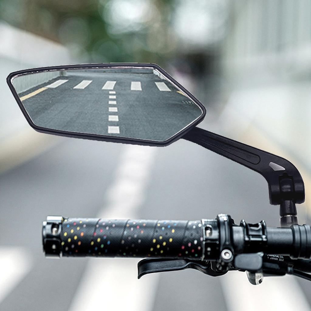 Винтажные мотоциклы, скутер, руль, выпуклое зеркало, черный, 22 мм, 7/8 дюйма, для ATV, скутера, велосипеда, универсальное выпуклое зеркало