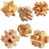 3D Wooden Cube Brain Teaser Puzzle