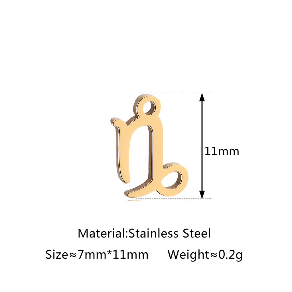 5 шт./лот Шармы со знаком зодиака из нержавеющей стали Мини-подвески со созвездиями Для DIY Рукоделия Ожерелья Браслеты Изготовление ювелирных изделий