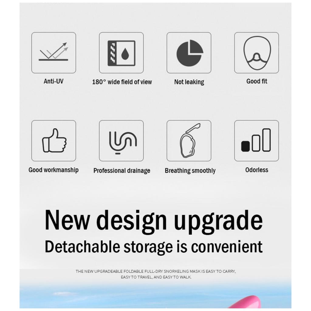 Underwater Scuba Anti Fog Full Face Diving Mask Snorkeling Respiratory Masks Safe Waterproof Swimming Equipment for Adult Kids