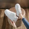 Summer Pure White Wheat Ears White Shoes Women, Summer Casual Thin Big Head Bread Shoes Thick