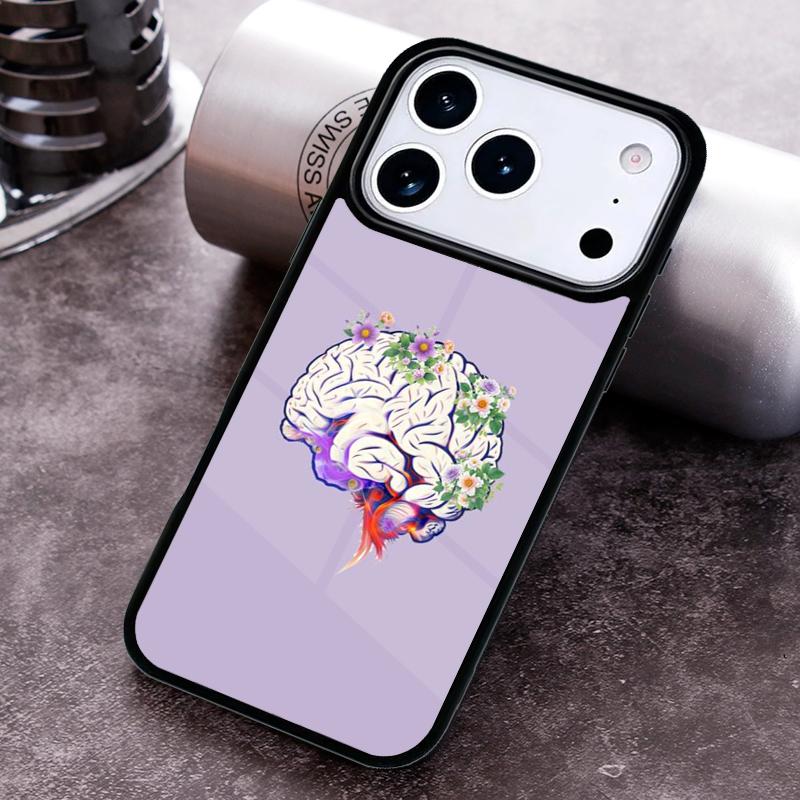 Чехол для телефона 'Мозговое искусство' для iPhone 17 16 15 14 13 12 11 Pro Max Plus 17Air Мягкий силиконовый чехол