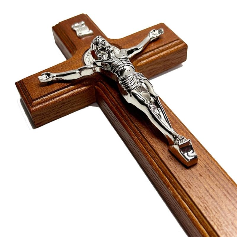 24 см распятие настенное христианское церковное украшение антикварная статуя Иисуса религиозный стиль настольное украшение