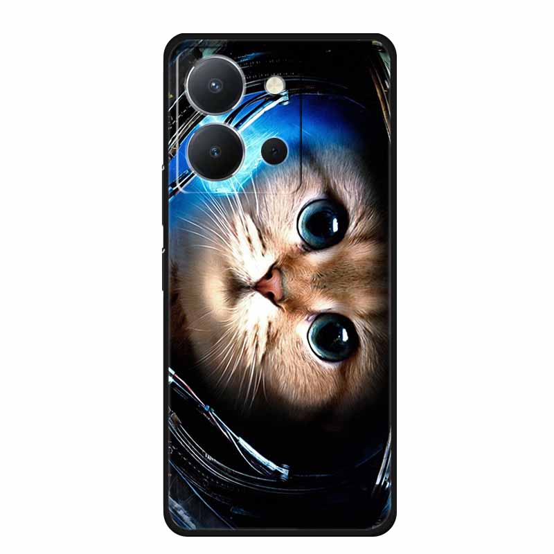 Чехол для Vivo Y36 4G Животные ТПУ Мягкий чехол Силиконовые чехлы для телефона Для VivoY36 4G Русская версия Ударопрочный Защитный Волк Чехол