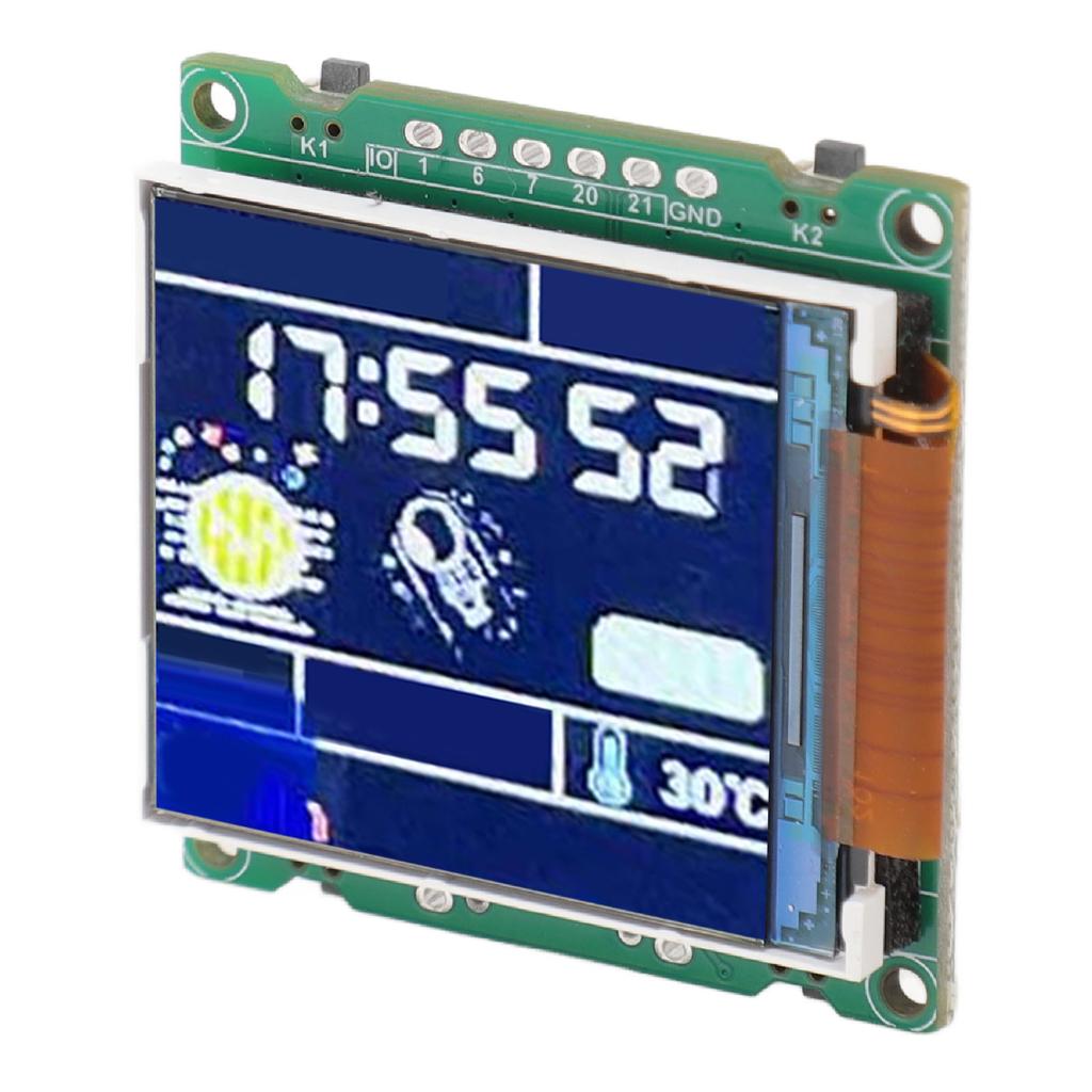 For ESP32 C3 Desktop Trinket Support WiFi Bluetooth 1.44inch LCD Display Mini TV Desktop Trinket Portable Pendant