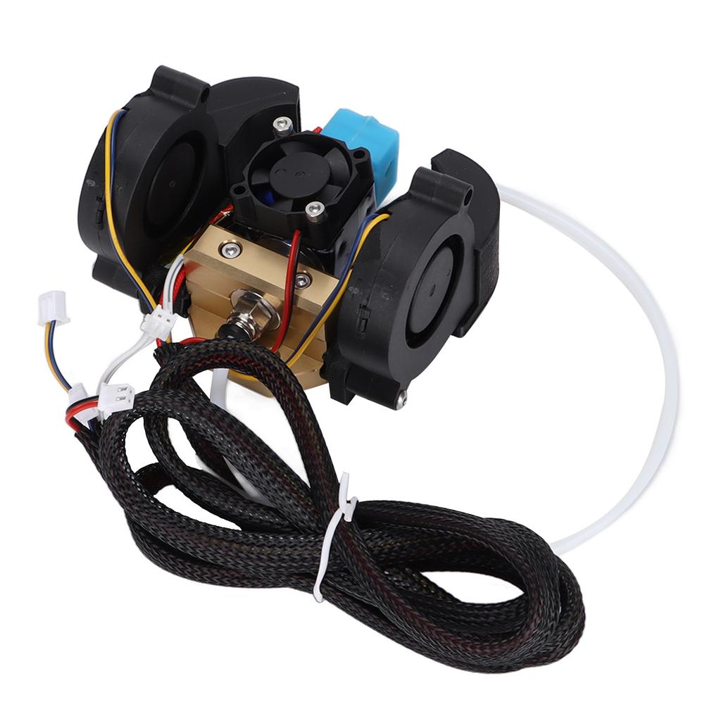 Цельнометаллический хотэнд V6 Хорошее рассеивание тепла Легко устанавливается и заменяется Широкая совместимость Аксессуары для 3D-принтера с 3 вентиляторами