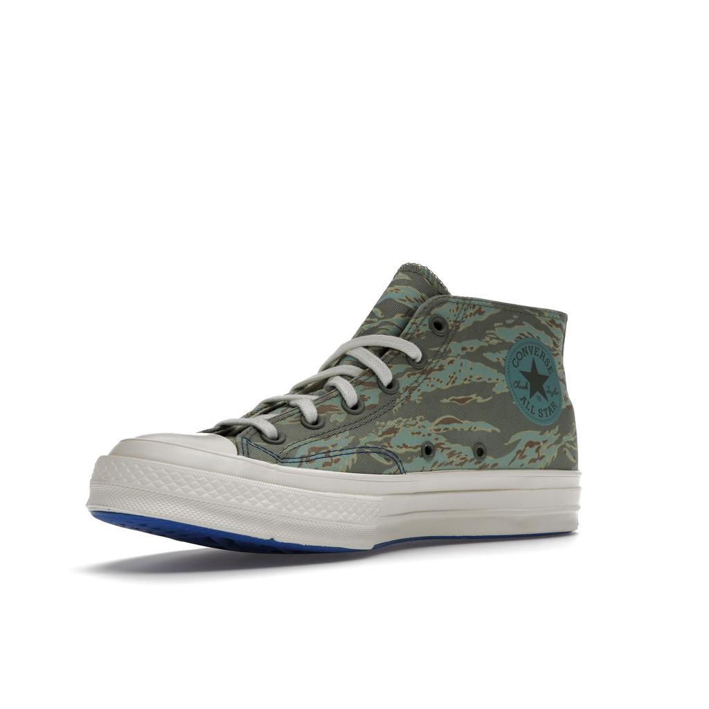Undefeated X Converse Half Chuck 70 Mid Tiger Camo Print Unisex Sneakers Green Sea-Spray Fossil 172397C