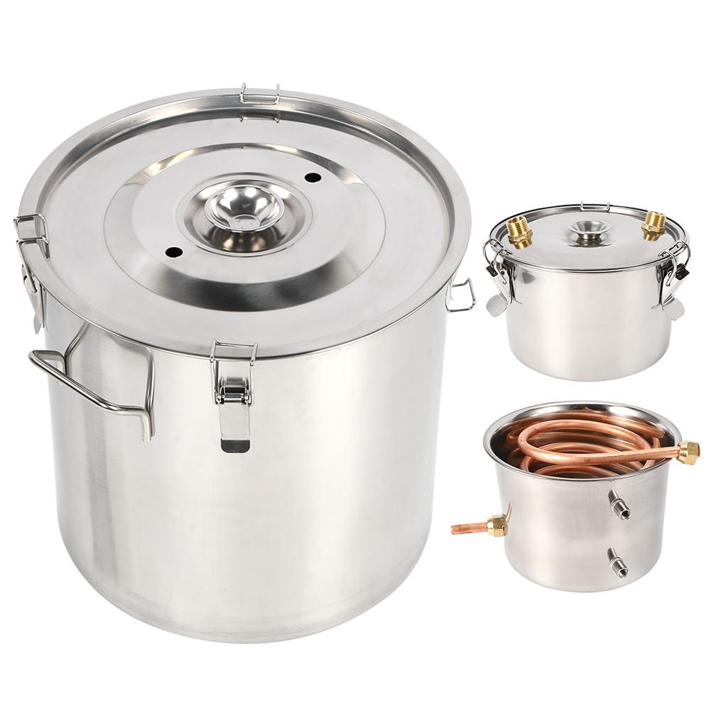 Система дистилляции из 3 горшков, небольшой набор для домашнего пивоварения, оборудование для приготовления вина, дистиллятор для воды