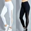 Fashion Women High Waist Leggings Pencil Pants Lace Up Slim Bandage Trousers Gym Fitness Training Track Pants