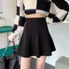 Woolen Skirt for Women  Autumn Winter Plus Size High Waist Small A-line Pleated Skirt Shorts Korean Fashion Clothing