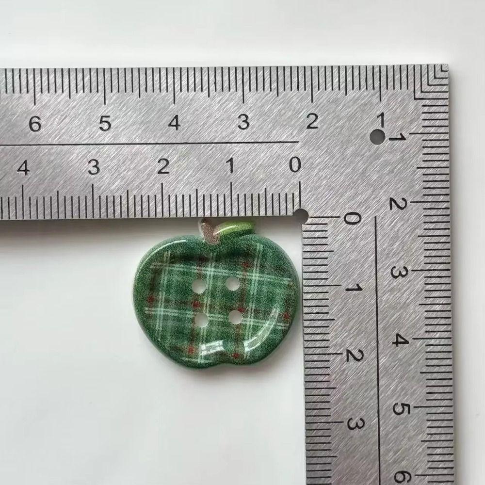 10 шт. 2025 Милые пуговицы Винтаж DIY Украшения для одежды Клетчатая смола Аксессуар для куклы