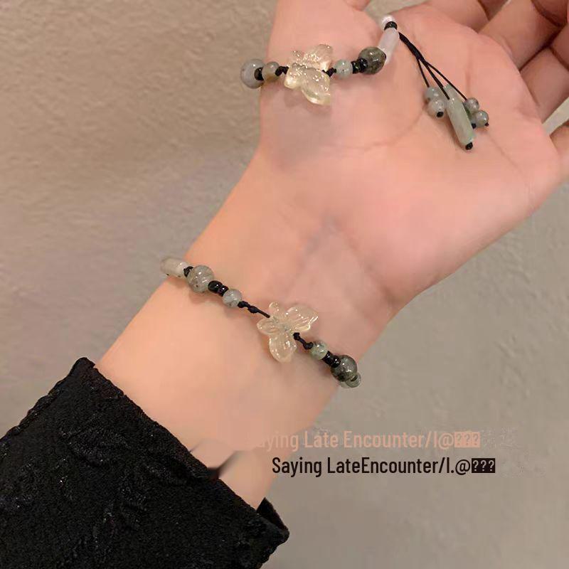 Браслет Lantingxu Butterfly Bamboo Zen: Изысканный, Легкая Роскошь, Новый Китайский Стиль
