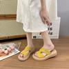 Fashion Flock Shoes Slippers Soft Slides Platform Summer Clogs Woman Comfort Beach Retro Concise Round Toe Casual Leisure Slippers Women