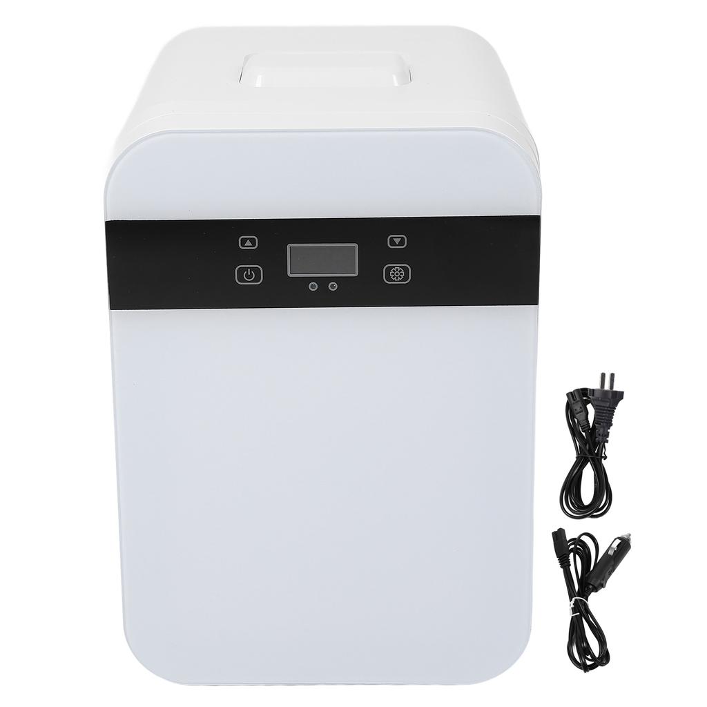12L Small Fridge Multifunction Efficient Dual Core Digital Display Silent Portable Refrigerator for
