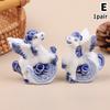 1 Pcs/Pair Year Of The Horse 2026 Porcelain Horse Figurine Ceramic Horse Miniature Adornment Home Decor Art Craft Collection Gift