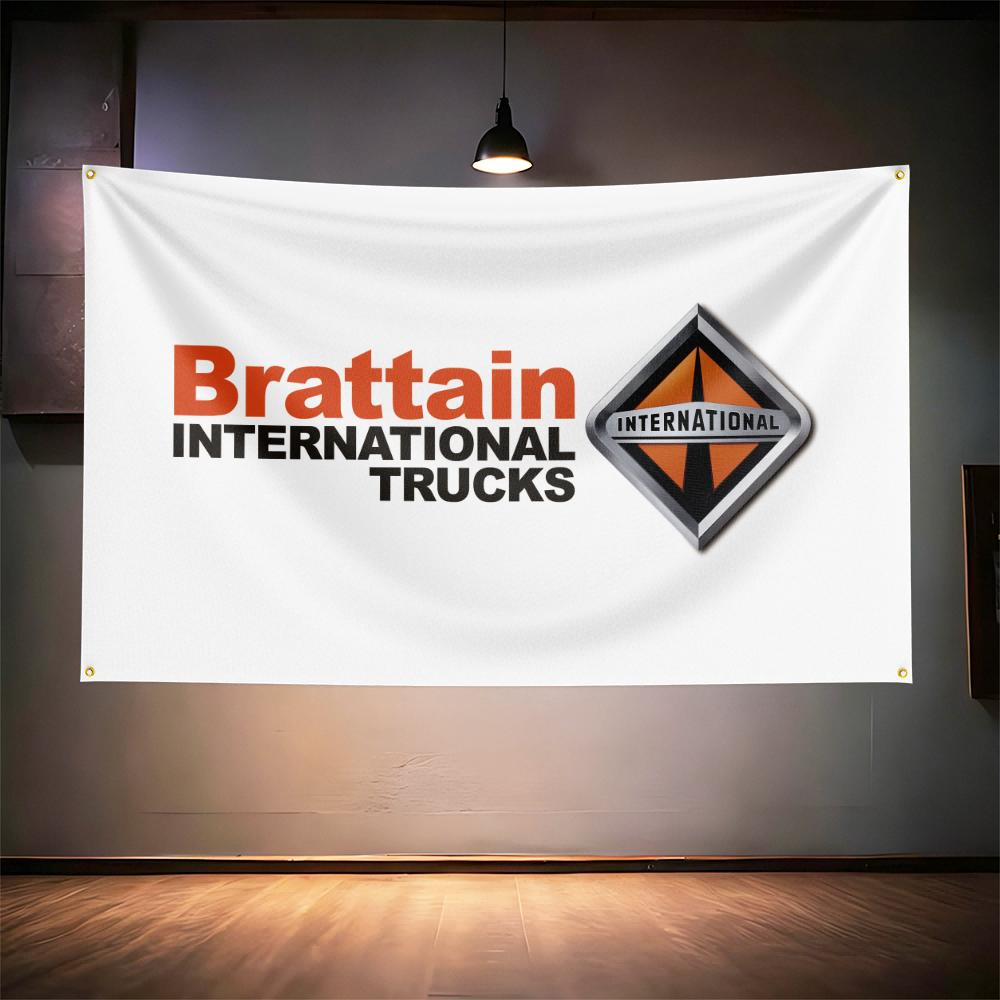 Internationals Truck Fans Flag 3x5ft 90x150cm For Truck Garage Bar Wall Decor Banner