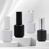 15 мл круглый черно-белый пустой стеклянный флакончик для лака для ногтей с кисточкой