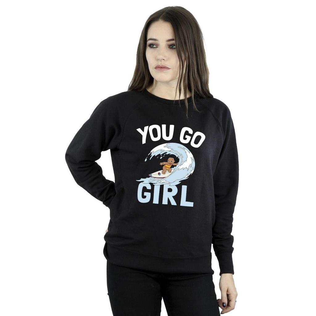 Disney Womens/Ladies Lilo And Stitch You Go Girl Sweatshirt
