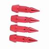 4Pcs Aluminum Alloy Spike Wheel Tire Valve Stem Car Truck Air Dust Caps Covers Red