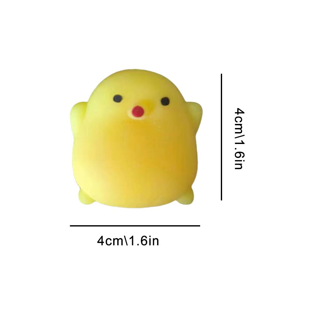 Chick Toy Slow Rebound Soft TPR Stress Anxiety Animal Relief Chicken Portable Adults Ye Z6Z1