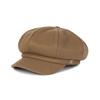 VARZAR VA Square Studded Wool Newsboy Cap Beige