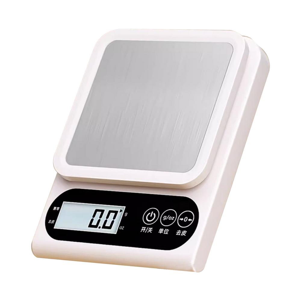 Цифровые весы для продуктов из нержавеющей стали, кухонные весы для продуктов, перезаряжаемые весы для кофе с функцией тары, точная градуировка 1 г, ЖК-дисплей