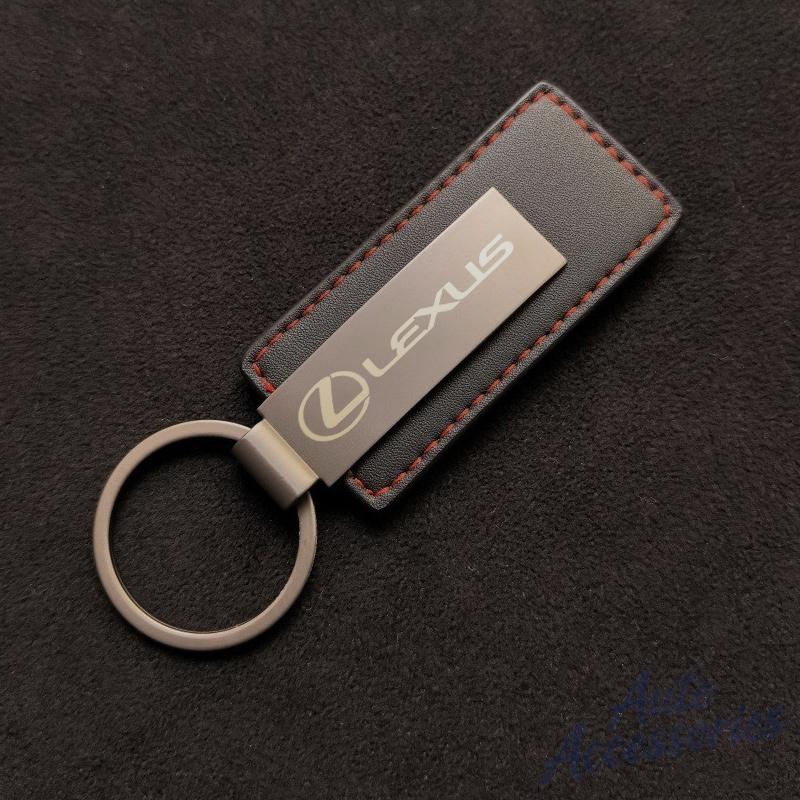 ctdjlp1 Leather Metal Car Keychain Key Ring Chain Emblem Accessory For Lexus IS250 IS300 RX330 RX350 GX200 GX300 LX470 LX570 NX RX LX GX
